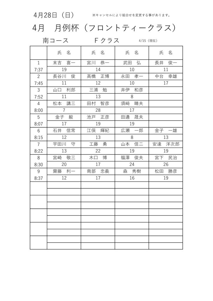 4大・競技ウケツケ　Fのサムネイル